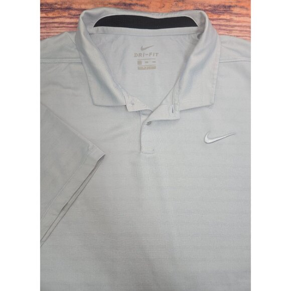 Nike Men's Dri-Fit Gray Golf Polo Shirt XXL - Picture 4 of 9